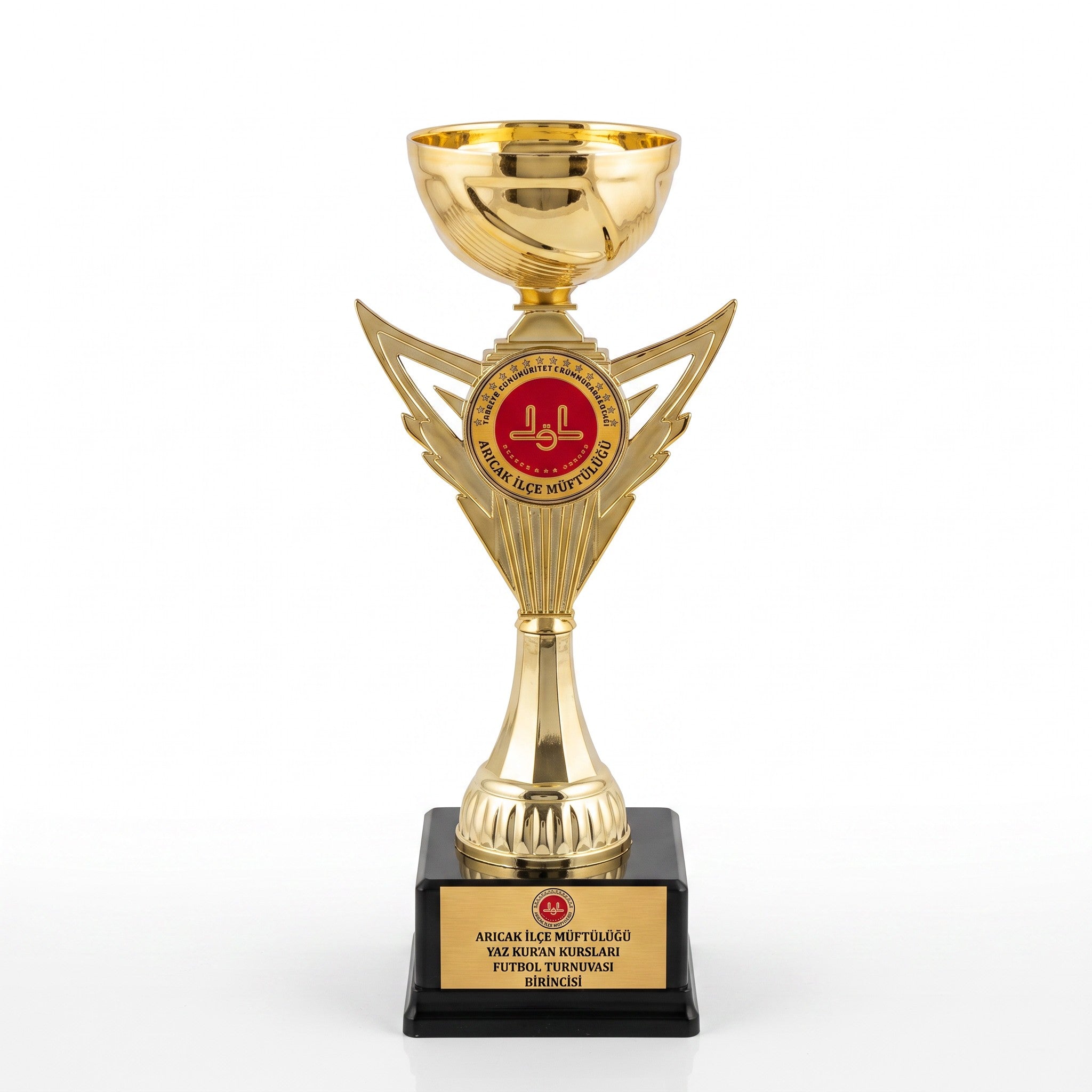 31 cm Kanat Figürlü Kişiye Özel Gold Kupa