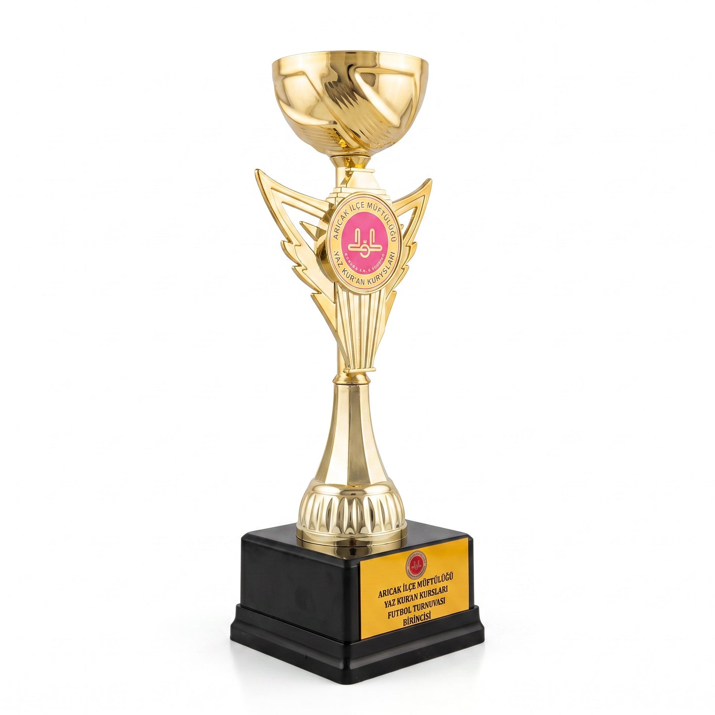 31 cm Kanat Figürlü Kişiye Özel Gold Kupa