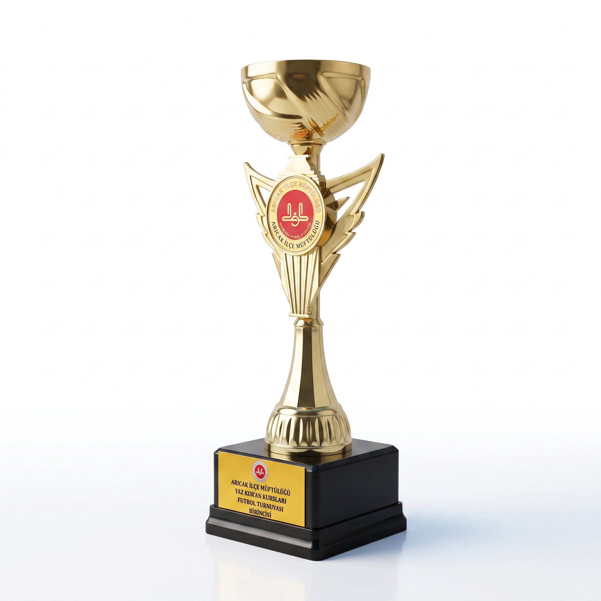 31 cm Kanat Figürlü Kişiye Özel Gold Kupa
