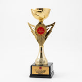 31 cm Kanat Figürlü Kişiye Özel Gold Kupa