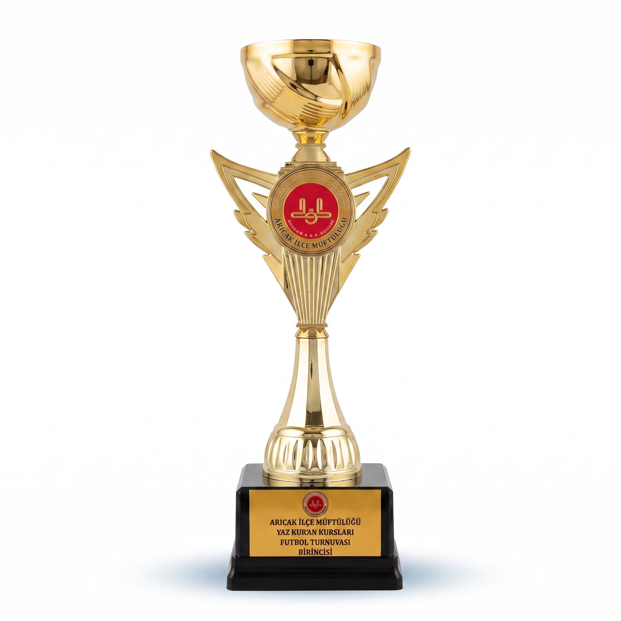 31 cm Kanat Figürlü Kişiye Özel Gold Kupa