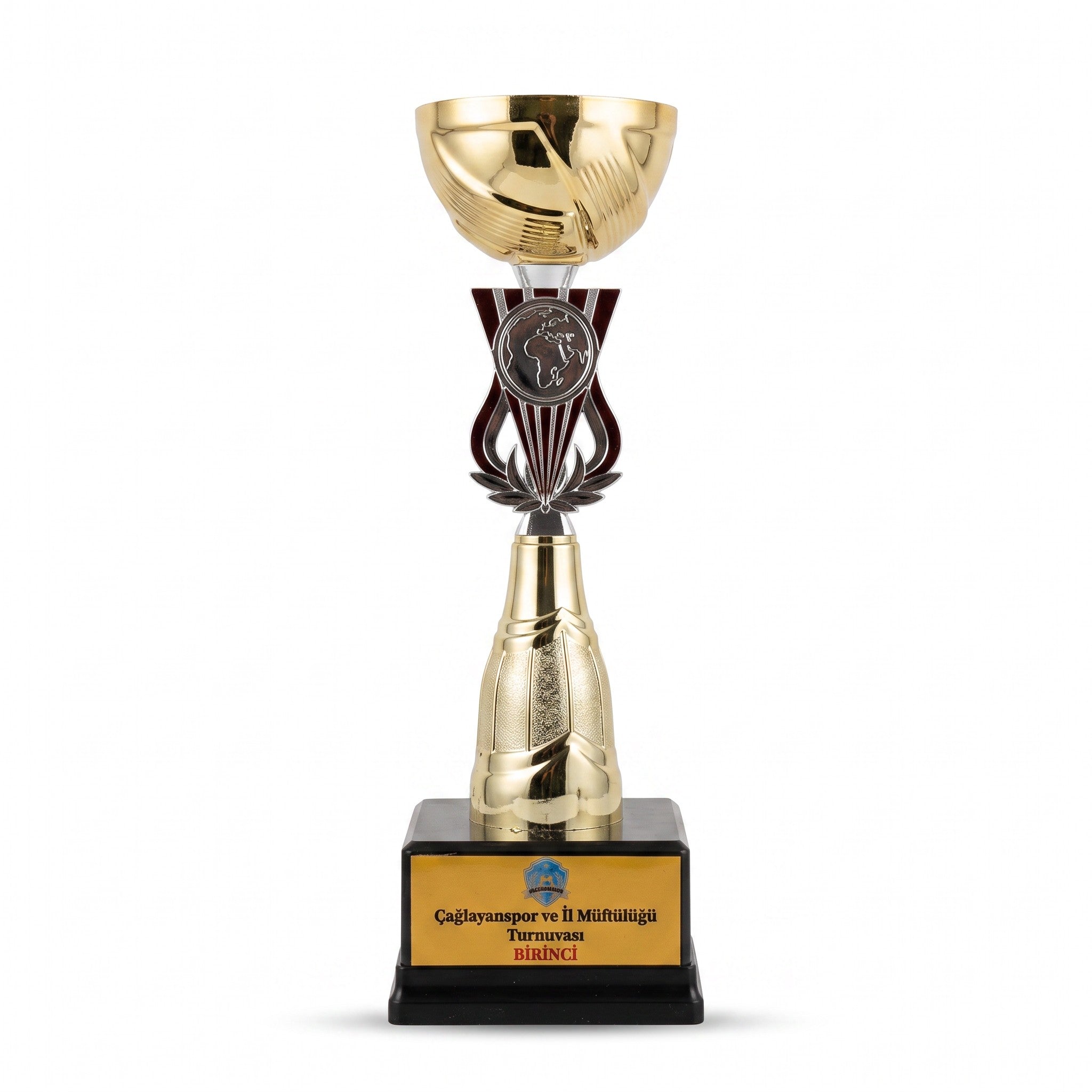 27 cm Kişiye Özel Gold Kupa – Logolu Ödül Kupası