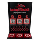 3 QR ve 3 NFC Dahil Çift Yön Seçenekli Pleksi Pano – KQR-513