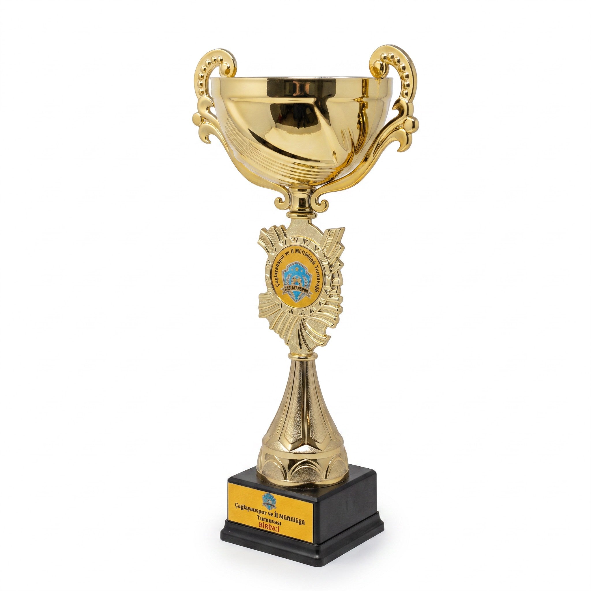 3’lü Kişiye Özel Gold Kupa Seti – 38, 37 ve 36 cm