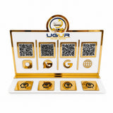 4 QR ve 4 NFC Dahil Çift Yön Seçenekli Pleksi Pano – KQR-504