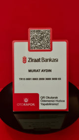 Özel Kesim Tasarımlı Çok Amaçlı Akrilik QR Kod Panosu
