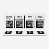 4 QR ve 4 NFC Dahil Masaüstü Bilgi Panosu – kişiye özel ana ürün görünümü
