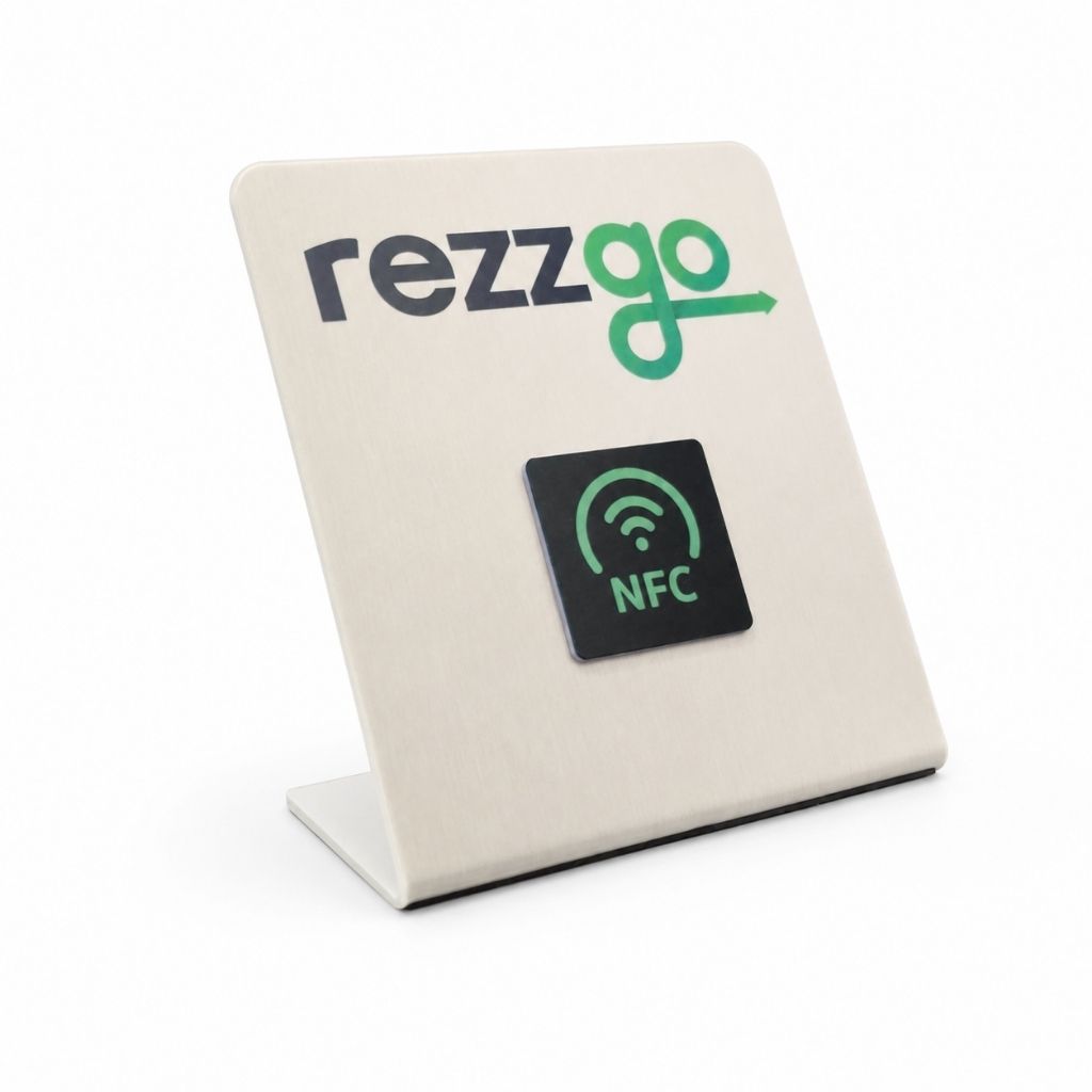 A5 Folded NFC Corporate Desktop Plexiglass Sign – KQR-517