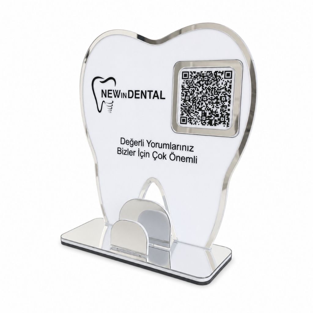 QR Code Board with Business Card Holder for Dental Clinics – KQR-511