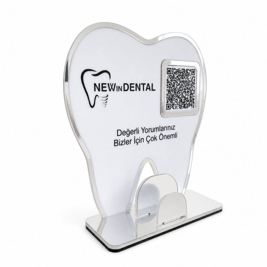 QR Code Board with Business Card Holder for Dental Clinics – KQR-511