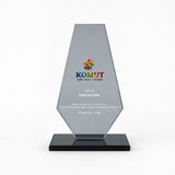 Elmas Kesim Füme Kristal Plaket Model 216 - 238