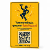 Google Review Card – Waiter Dancing | With NFC Option