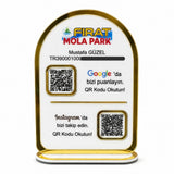 Google Yorum ve Instagram QR Kod Standı | 2’li Pleksi