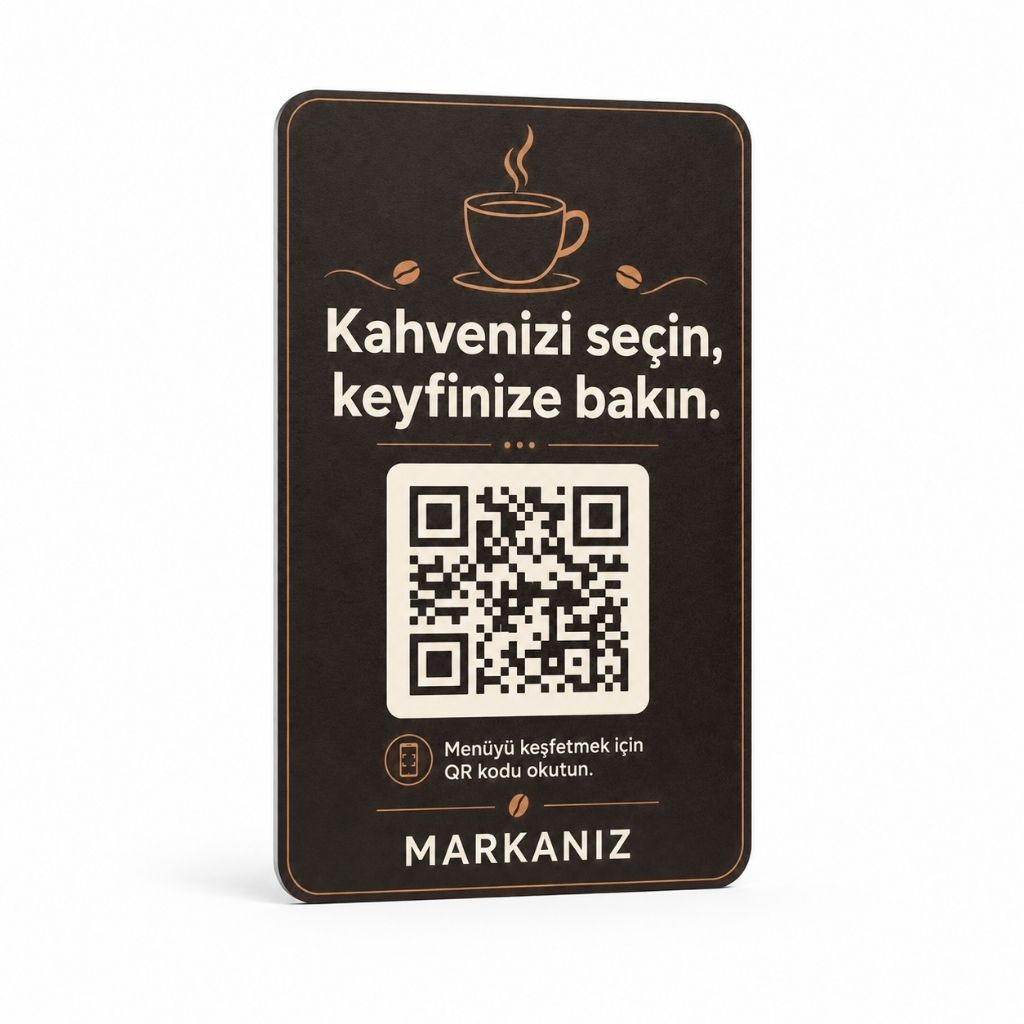 Select Your Coffee and Enjoy - QR Menu Card – NFC Option