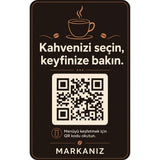 Select Your Coffee and Enjoy - QR Menu Card – NFC Option