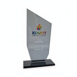 Keskin Geometrik Kesim Kristal Plaket Model 233