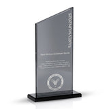 Kişiye Özel Konferans Zirvesi 24 cm Kristal Plaket – Model 021
