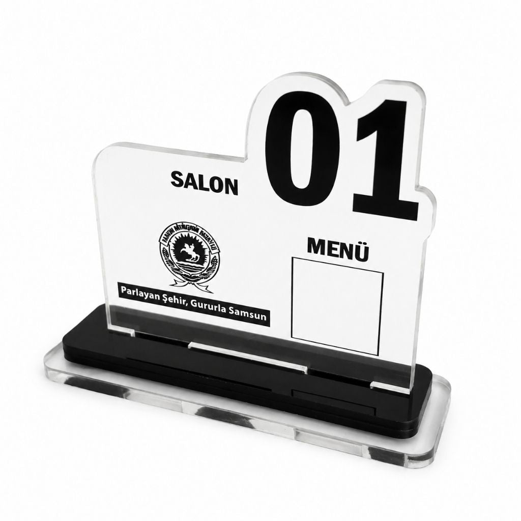 Personalized Acrylic QR Menu Table Number – KQR-507