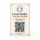 Taste from Us, Reviews from You QR Card - Review-Enabled Design Card