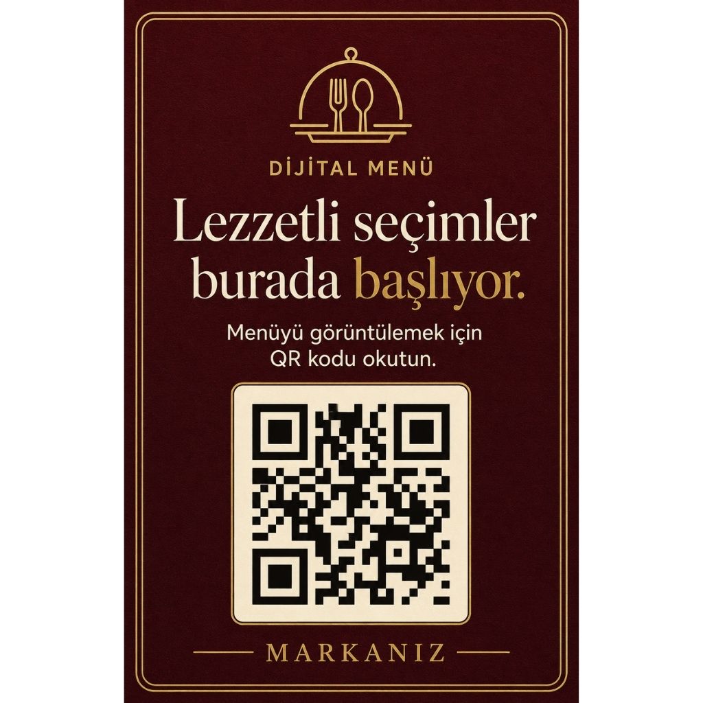Delicious Choices QR Menu Card – With NFC Option