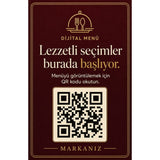 Delicious Choices QR Menu Card – With NFC Option