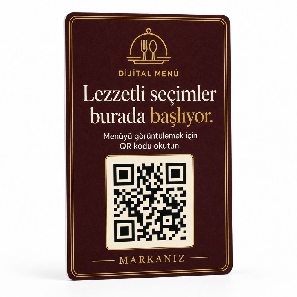 Delicious Choices QR Menu Card – With NFC Option
