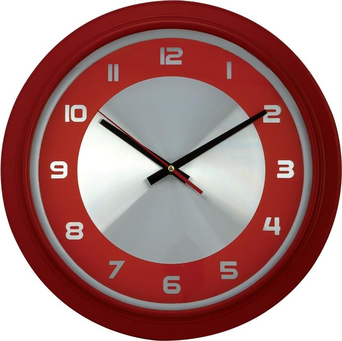 PLASTİK ÇERÇEVE ÇEMBERLİ METAL KADRAN DUVAR SAATİ 38 CM