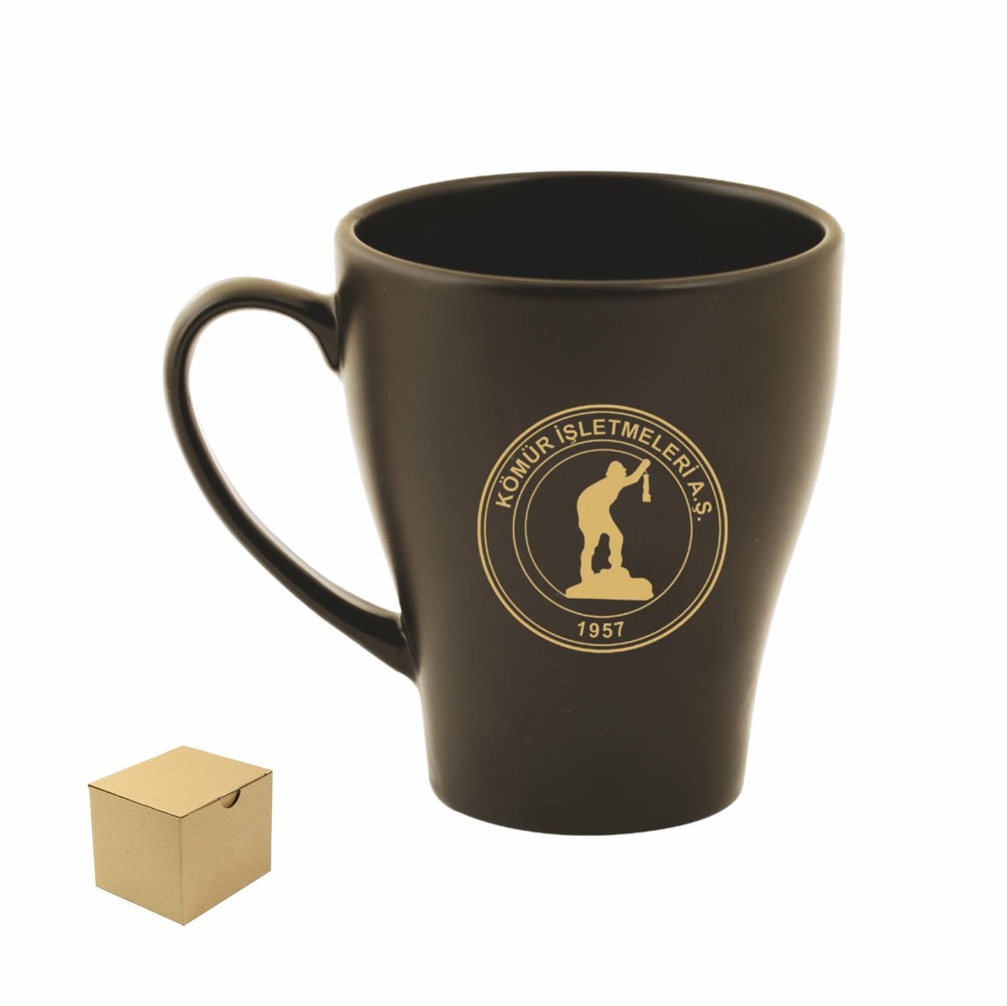 PORSELEN SİYAH MUG