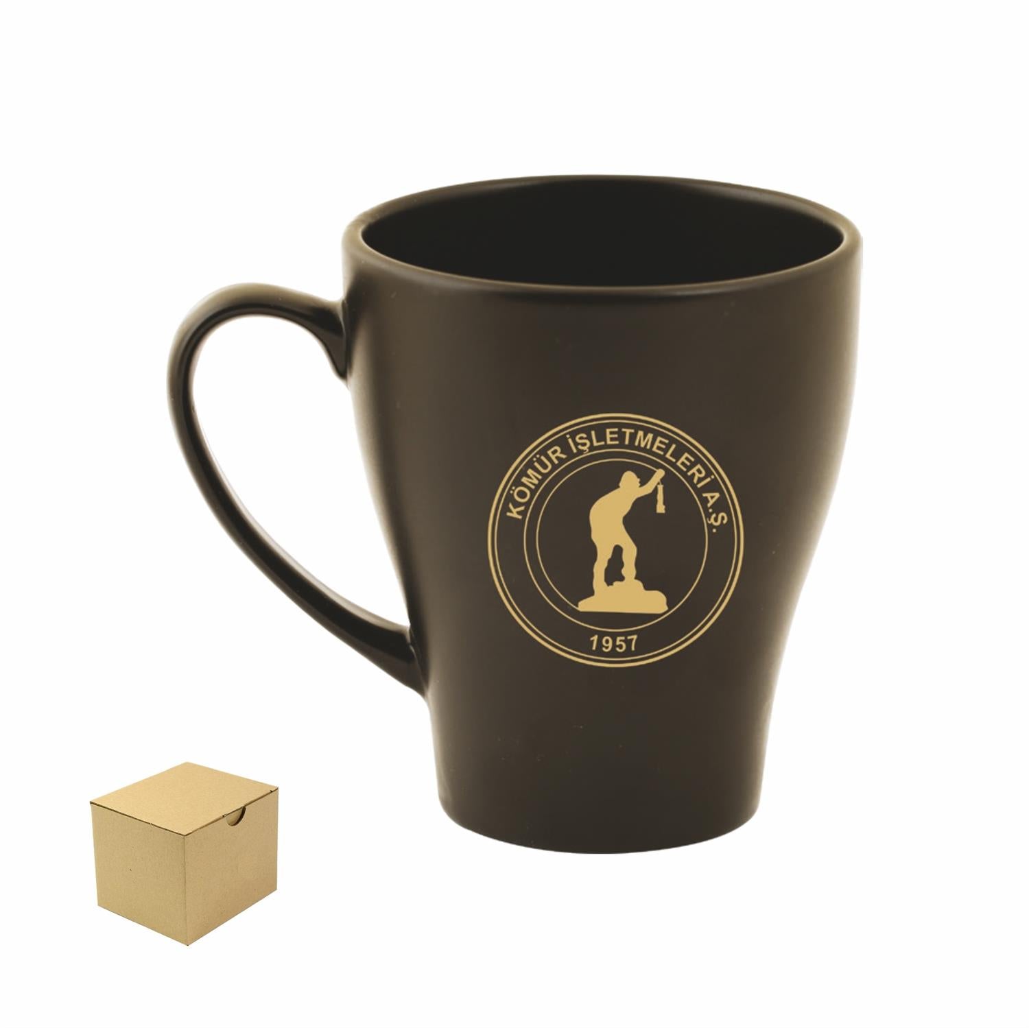 PORSELEN SİYAH MUG