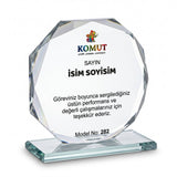 Pırlanta Kesim Çokgen Kristal Plaket – Model 282
