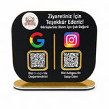 Double-Sided QR Code Menu Board for Restaurants – KQR-518