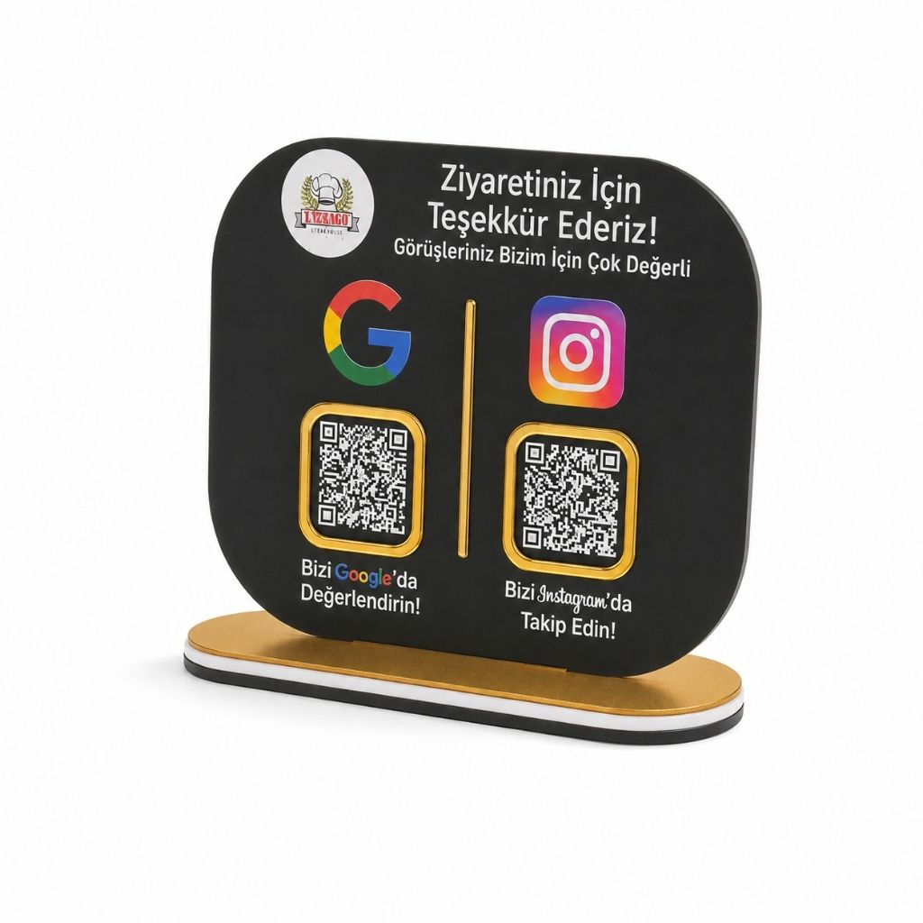 Double-Sided QR Code Menu Board for Restaurants – KQR-518