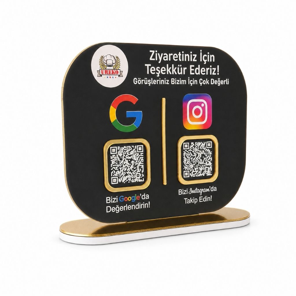 Double-Sided QR Code Menu Board for Restaurants – KQR-518