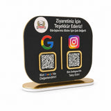 Double-Sided QR Code Menu Board for Restaurants – KQR-518