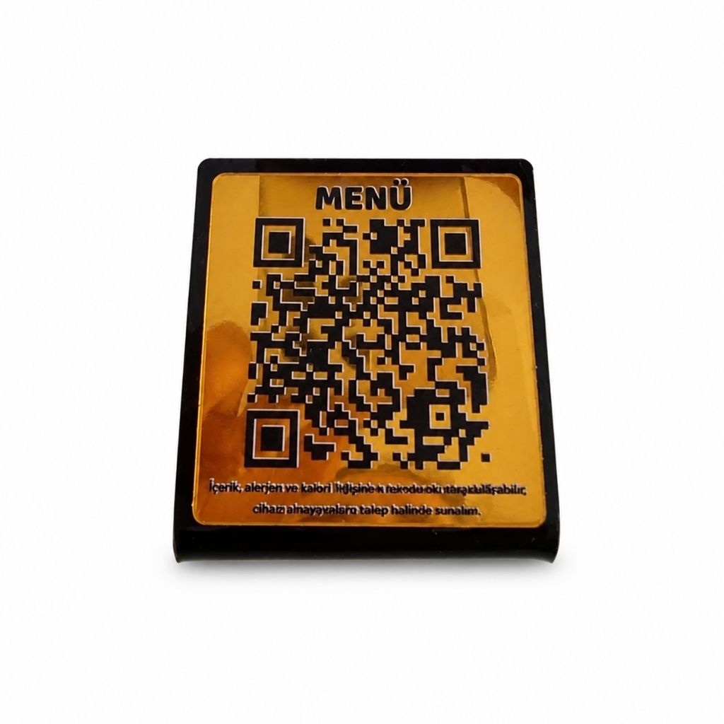 NFC-Enabled Desktop QR Menu Stand for Restaurants – KQR-503