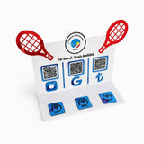 Plexiglass Sign with 3 QR and 3 NFC for Tennis Clubs – KQR-516