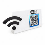 Wi-Fi QR Code Desktop Plexiglass Password Stand – KQR-505