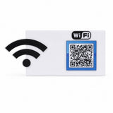 Wi-Fi QR Code Desktop Plexiglass Password Stand – KQR-505