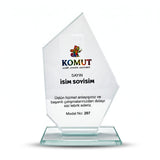 Zirve Prizma Kesimli Kristal Plaket – Model 207