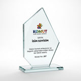 Zirve Prizma Kesimli Kristal Plaket – Model 207