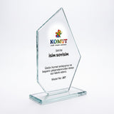 Zirve Prizma Kesimli Kristal Plaket – Model 207