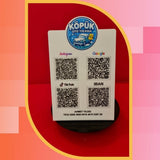 A5 Boyut 4'lü QR Kod ve IBAN Panosu