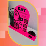 Artline Neon Pembe 3'lü QR Kod ve Bilgilendirme Standı - 30x28 cm