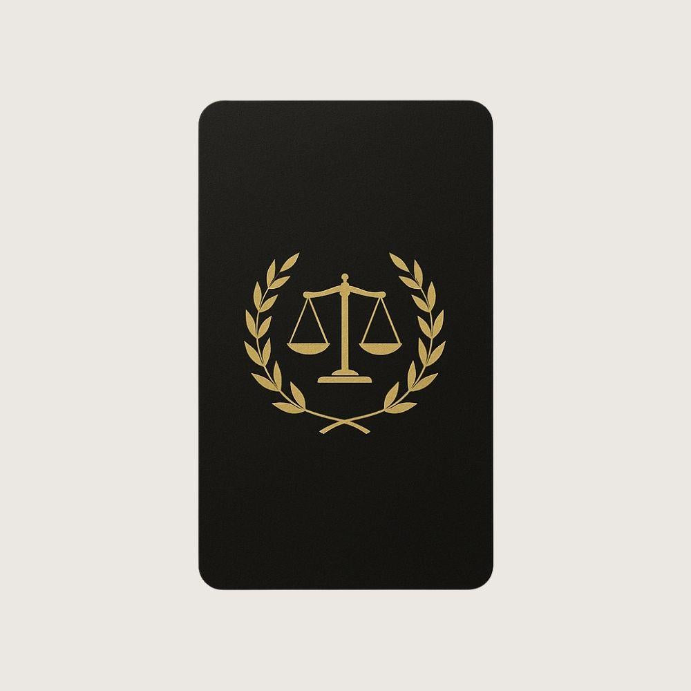 Avukatlara Özel Gold NFC Kartvizit Tasarımı
