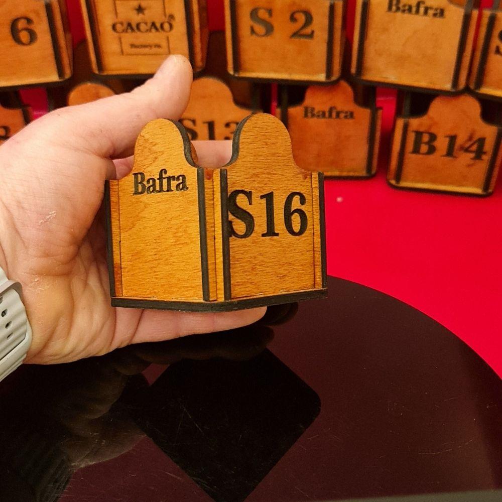 Çok Amaçlı Ahşap Stick Şekerlik ve QR Kodlu Masa Numarası