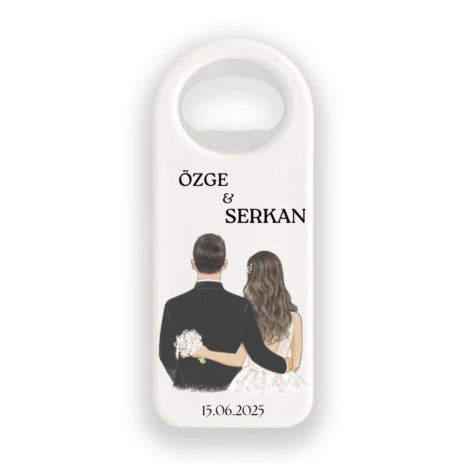 Dik Magnet – Özge & Serkan Kişiye Özel Nikah Hatırası Açacak Magnet