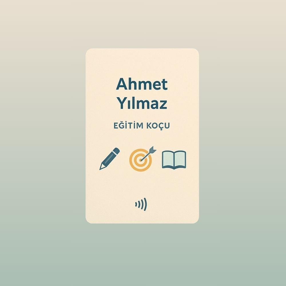 Eğitim Koçlarına Özel NFC Kartvizit - Dijital Çözüm