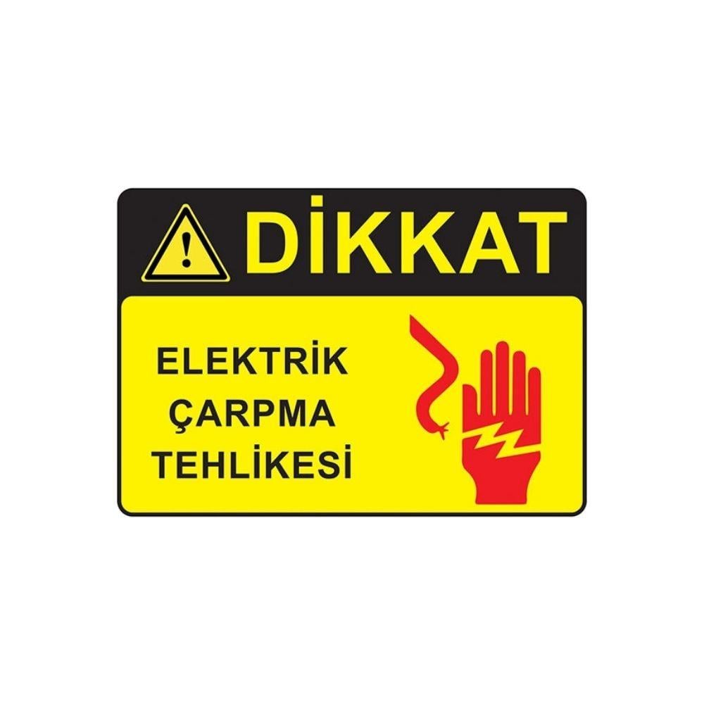 Elektrik Çarpma Tehlikesi Levhası