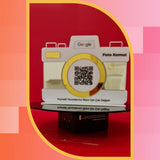 Fotoğrafçı Özel Kamera Formlu Google Yorum QR Kod Standı - Gold Aynalı