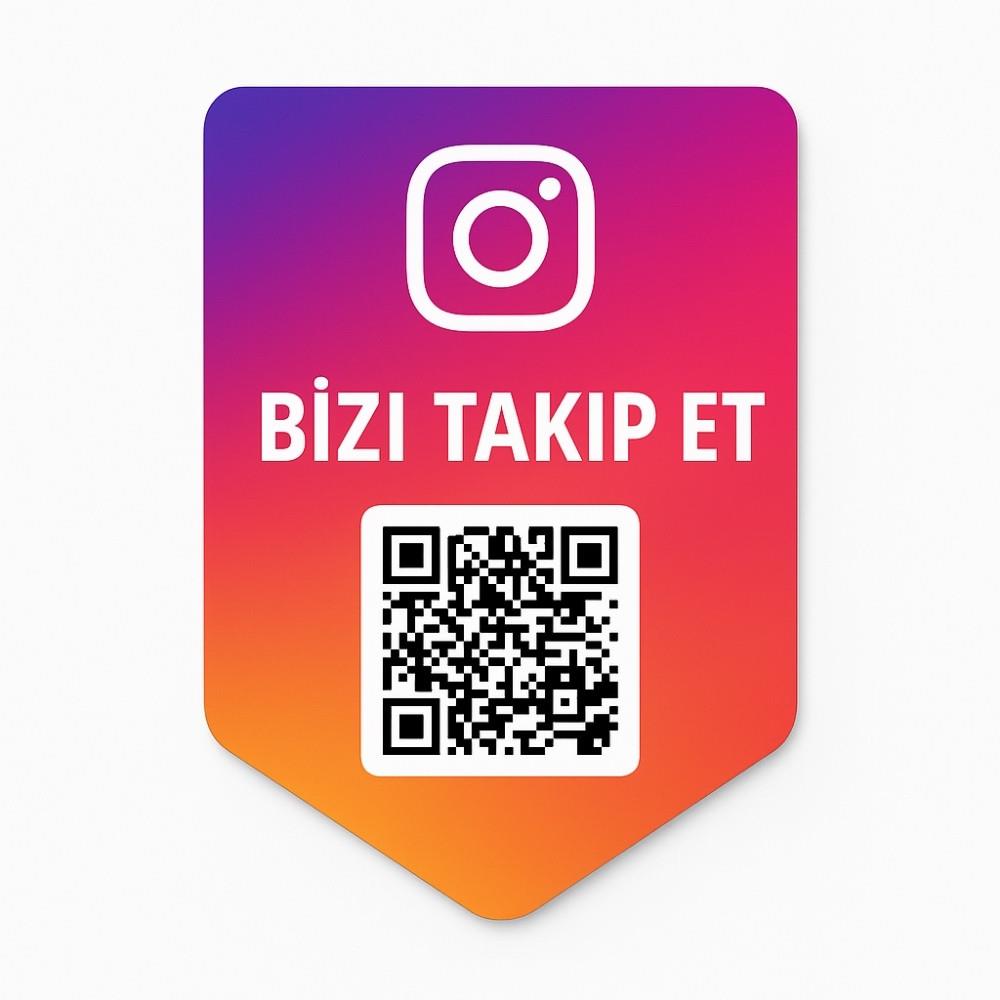 Instagram Kaydet Şeklinde Takip Kartı - Özel Kesim